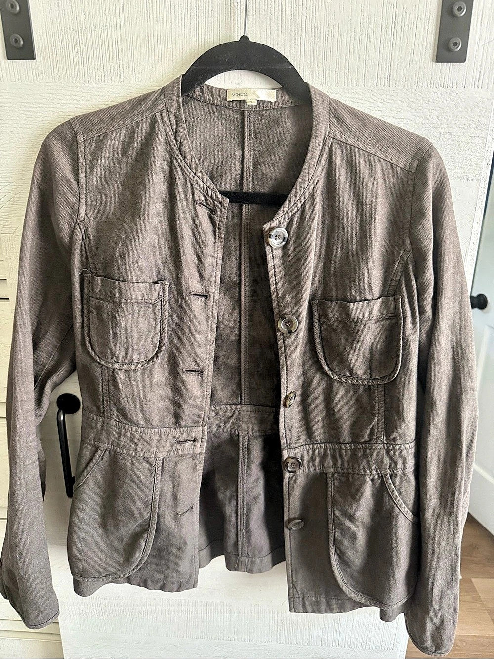 Vince Utility Jacket in Olive/dark sage Size 6 Like New